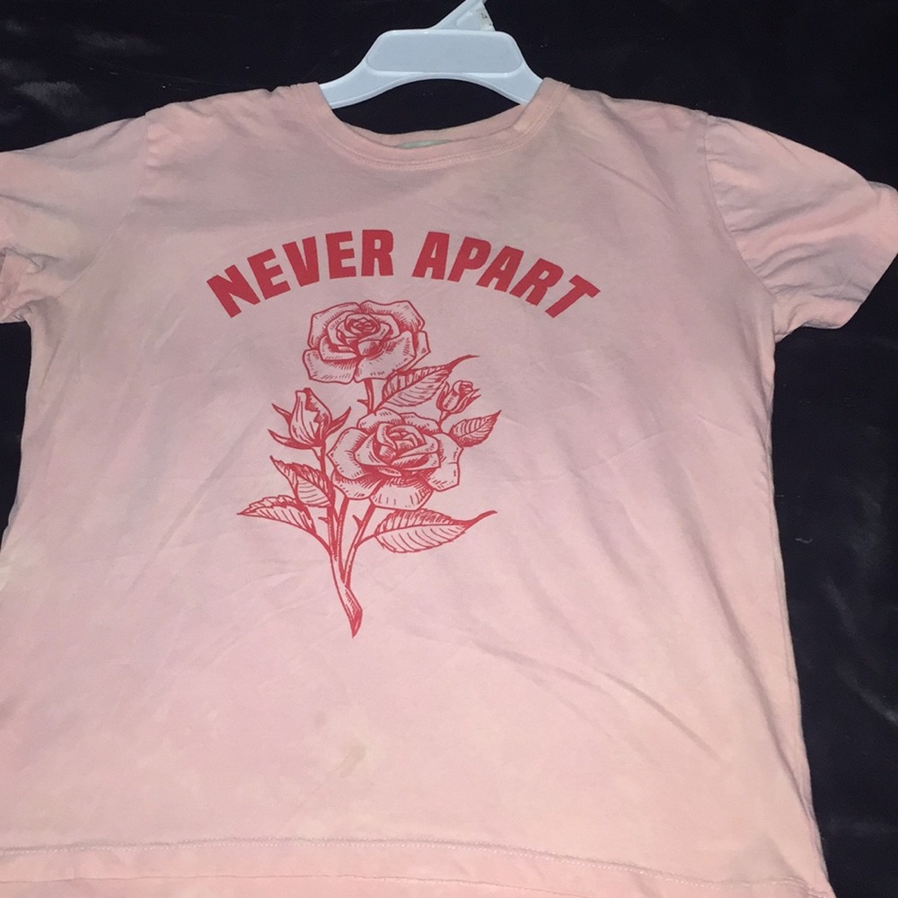 'Never Apart' pink shirt !! cozyy